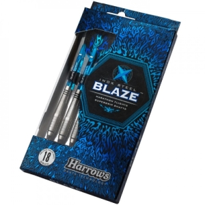 Šípky s plastovým hrotom pre elektronický terč - HARROWS-BLAZE Softtip 16G Modrá 2023