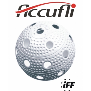 Florbalová loptička - ACCUFLI-IFF - White Biela