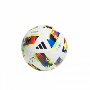 Futbalová lopta - ADIDAS-MLS TRN WHITE/BLACK/SOGOLD Biela 5