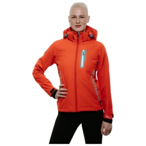 Dámska turistická softshellová bunda - EVERETT-SoftCa jacket W red Červená XXL 2023