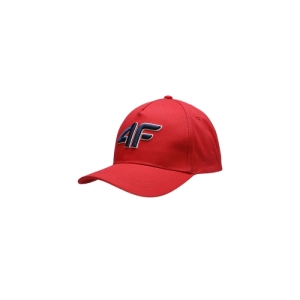 Chlapčenská šiltovka - 4F-BASEBALL CAP M107-62S-RED Červená 45/54cm