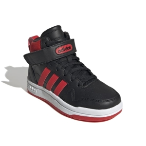 Chlapčenská rekreačná obuv - ADIDAS-Postmove Mid core black/vivid red/cloud white Čierna 35,5