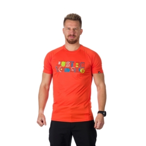 Pánske turistické tričko s krátkym rukávom - NORTHFINDER-JOAQUIN-432-orange Oranžová XXL