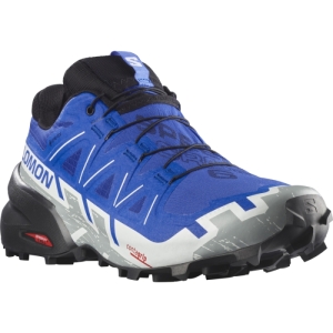 Pánska bežecká trailová obuv - SALOMON-Speedcross 6 GTX nautical blue/black/white Modrá 46 2/3
