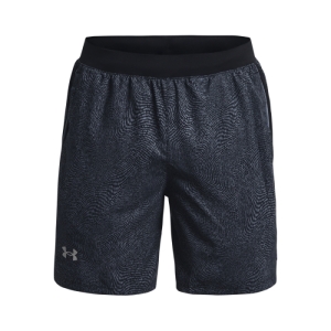 Pánske bežecké kraťasy - UNDER ARMOUR-UA LAUNCH 7 inch PRINTED SHORT-GRY Šedá L 3