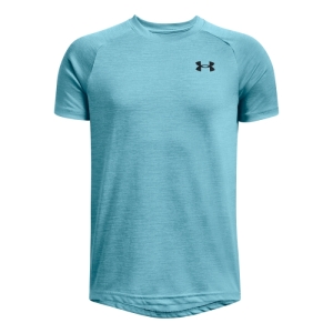 Chlapčenské tréningové tričko s krátkym rukávom - UNDER ARMOUR-UA Tech 2.0 SS-BLU Modrá 149/160
