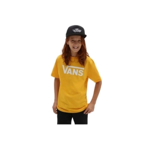 Chlapčenské tričko s krátkym rukávom - VANS-BY CLASSIC BOYS-OLD GOLD-WHITE Žltá S