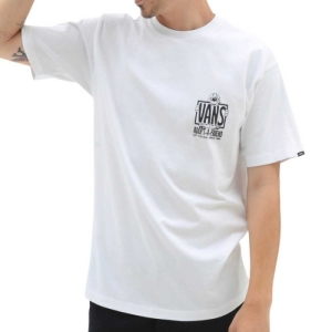 Pánske tričko s krátkym rukávom - VANS-ADOPTED A FRIEND SS TEE-WHITE Biela XL