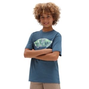Chlapčenské tričko s krátkym rukávom - VANS-BY OTW LOGO FILL BOYS-TEAL-WATERFALL Modrá S