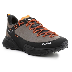 Pánska nízka turistická obuv - SALEWA-Dropline Leather Shoe M bungee cord/black Šedá 45