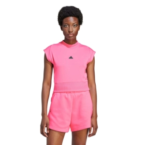 Dámske tričko s krátkym rukávom - ADIDAS-W Z.N.E. TEE-IM4915-pink fusion Ružová XL