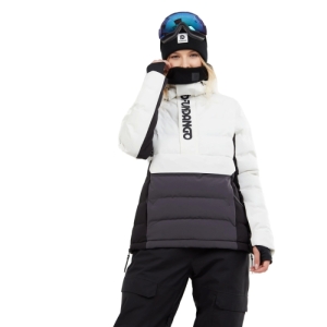 Dámska lyžiarska bunda - FUNDANGO-Everett Padded Anorak-100-white Čierna XL