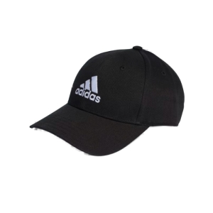 Šiltovka - ADIDAS-BBALL CAP COT BLACK/WHITE Čierna 58/59cm