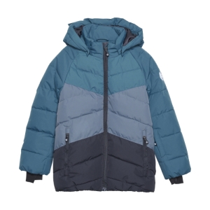 Chlapčenská lyžiarska bunda - COLOR KIDS-Ski Jacket - Colorblock -Quilt, legion blue Modrá 164