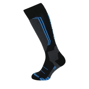 Lyžiarske podkolienky (ponožky) - BLIZZARD-Allround wool ski socks,black/anthracite/blue Čierna 31/34