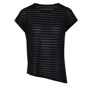 Dámske tréningové tričko s krátkym rukáv - FUNDANGO-Betta-black Čierna S