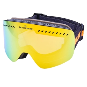Lyžiarske okuliare - BLIZZARD-Ski Gog. 985 MDAVZO, black matt, smoke2, orange revo Čierna UNI