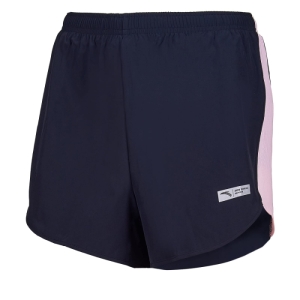 Dámske bežecké kraťasy - ANTA-Woven Shorts-WOMEN-Basic Black/pink fruit-862025522-9 Čierna XL