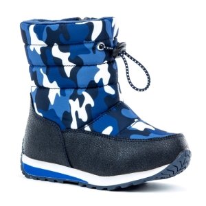 Detské vysoké zimné topánky - WOJTYLKO-Madron navy Modrá 34