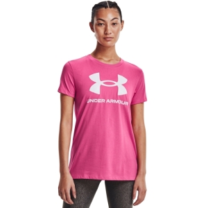 Dámske tričko s krátkym rukávom - UNDER ARMOUR-Live Sportstyle Graphic SSC-PNK Ružová M