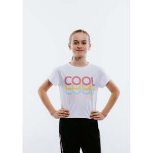 Dievčenské tričko s krátkym rukávom - AUTHORITY KIDS-T-COL G white Biela 152/158