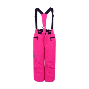 Dievčenské lyžiarske nohavice - COLOR KIDS-Ski pantsw. pockets, AF 10.000, pink glo Ružová 152