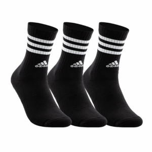 Ponožky - ADIDAS-3S C SPW CRW 3P BLACK/WHITE Čierna 46/48