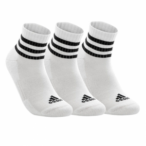 Ponožky - ADIDAS-3S C SPW MID 3P WHITE/BLACK Biela 46/48