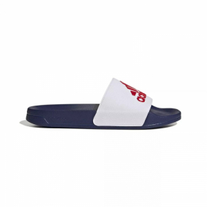 Pánske šlapky (plážová obuv) - ADIDAS-Adilette Shower cloud white/better scarlet/victory blue Biela 47