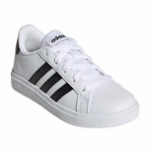 Juniorská rekreačná obuv - ADIDAS-Grand Court 2.0 K cloud white/core black/core black Biela 40