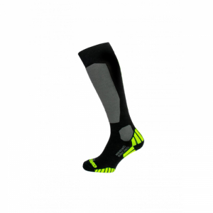 Lyžiarske podkolienky (ponožky) - BLIZZARD-Merino Racing ski socks, black/yellow Čierna 39/42