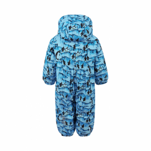 Chlapčenský zimný overal - COLOR KIDS-Coverall, AOP, AF 10.000, light blue Modrá 92 1