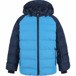 Chlapčenská lyžiarska bunda - COLOR KIDS-Ski jacket quilted, AF10.000, blue Modrá L