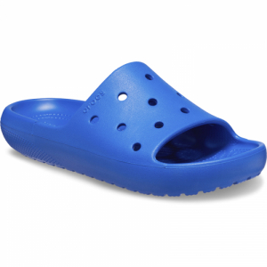 Šlapky (plážová obuv) - CROCS-Classic Slide V2 blue bolt Modrá 48/49