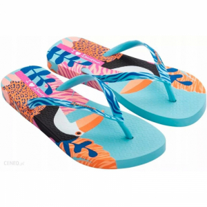 Dámske žabky (plážová obuv) - IPANEMA-Selva blue/orange Modrá 38