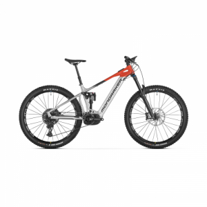 Horský elektrobicykel - MONDRAKER-Crafty R, racing silver/flame red/vortex grey Strieborná 29" M 2024