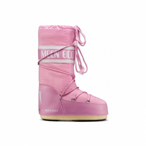 Dievčenské vysoké zimné topánky - MOON BOOT-Icon Nylon Jr pink Ružová 39/41