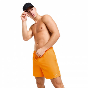 Pánske plavky - NIKE SWIM-Essential 5 inch-811-bright mandarin Oranžová XXL