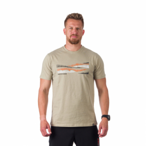 Pánske turistické tričko s krátkym rukávom - NORTHFINDER-JAYDEN-263-greengrey Zelená XXL