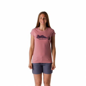 Dámske turistické tričko s krátkym rukávom - NORTHFINDER-KENYA-TR-4819OR-366-magenta Ružová L