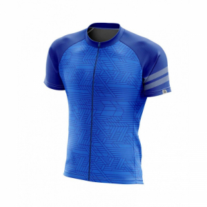 Pánsky cyklistický dres s krátkym rukávom - NORTHFINDER-MATHIAS Blue Modrá XL