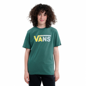 Chlapčenské tričko s krátkym rukávom - VANS-BY CLASSIC LOGO FILL BOYS-Green Zelená S