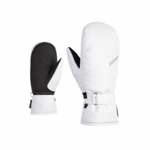 Dámske lyžiarske rukavice - ZIENER-KORVANA-801188-01-white Biela 6