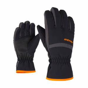 Detské lyžiarske rukavice - ZIENER-LEJANO-801946-1215-black graphite Čierna 5,5